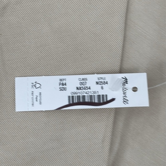 Madewell Tie-Waist Muscle Tank Romper in Summer Dune size 6 NWT NQ584 - Picture 10 of 13